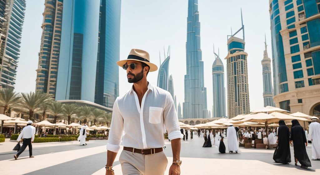 Roupas para homens em Dubai