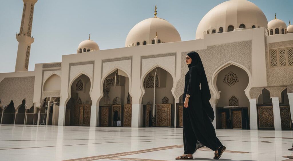 vestimenta em mesquitas em Dubai