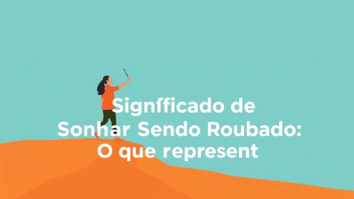 Significado de Sonhar Sendo Roubado: O que Representa