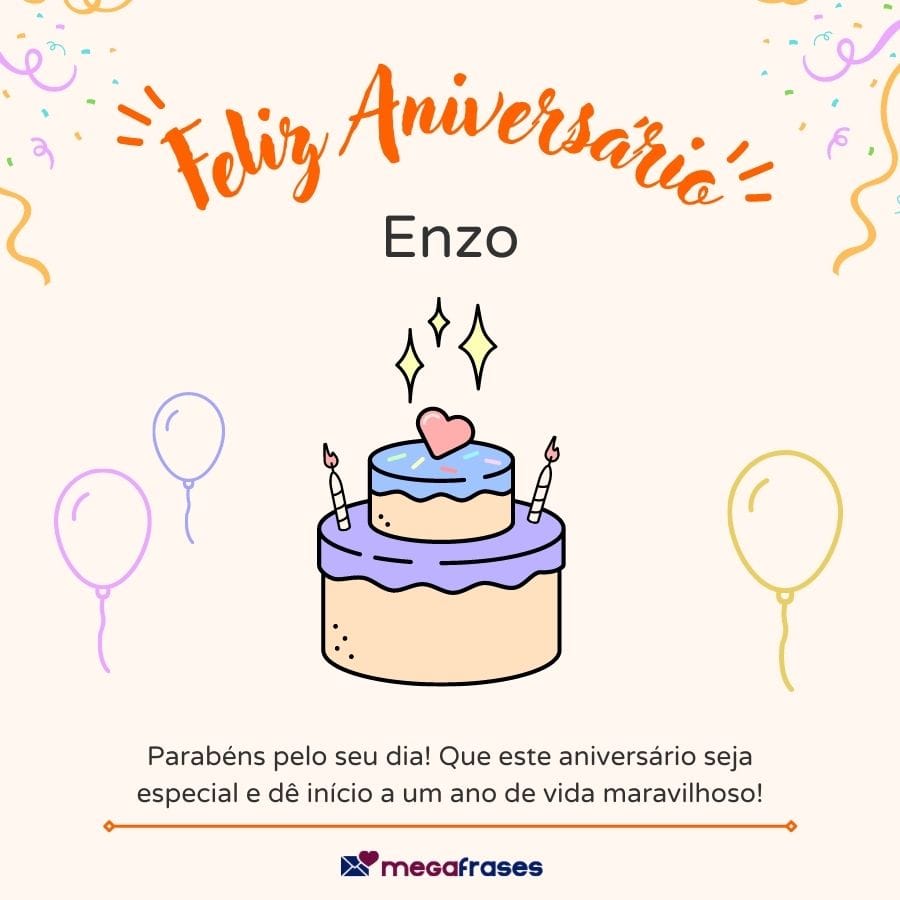 Mensagens de aniversário para Enzo e felicitações especiais 3 imagem-de-feliz-aniversario-para-enzo