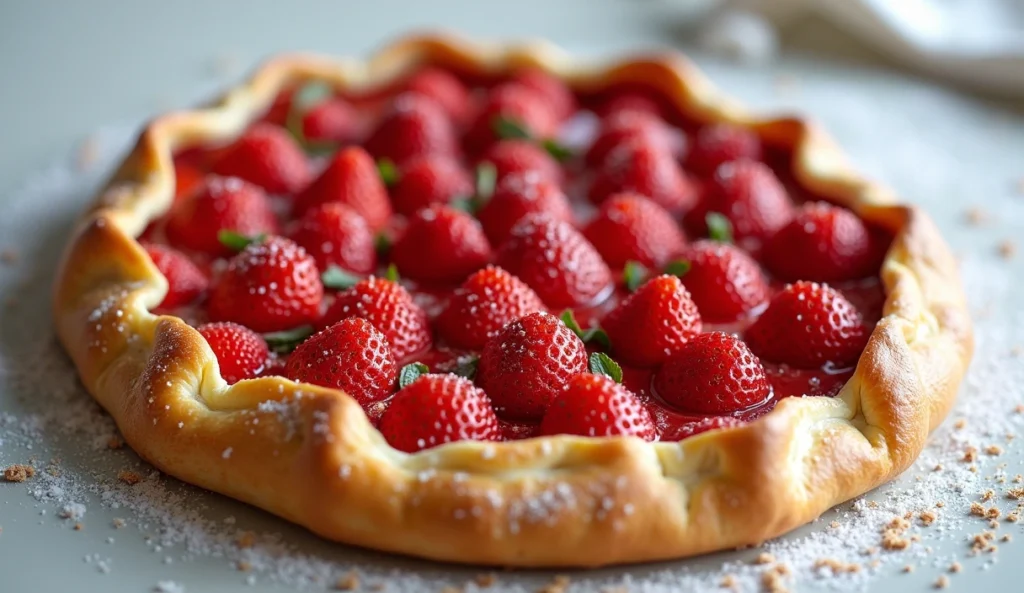 Brazil celebrates spring with strawberry cream cheese galette