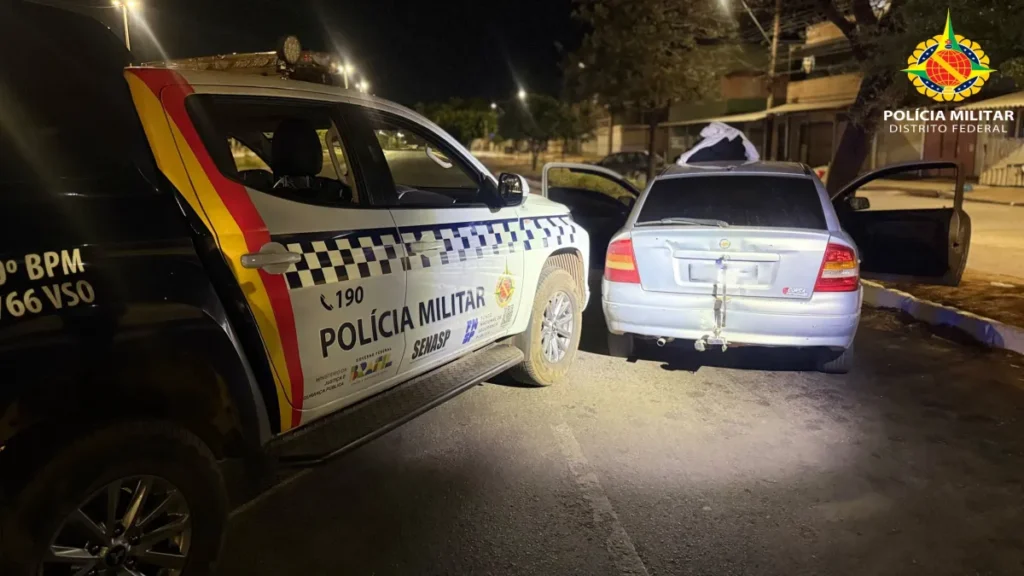 Perseguição em Ceilândia termina com cinco detidos e menor ferido